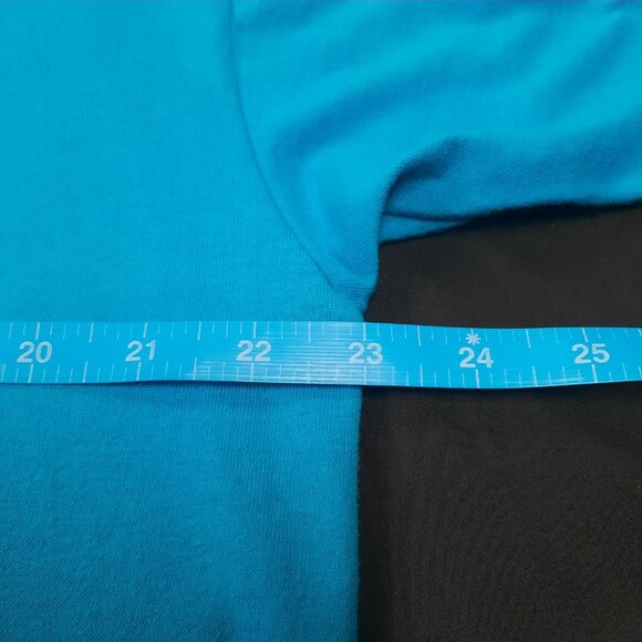 Vintage Jerzees Blank T-shirt Men's Size XL Blue Made USA 90s Single Stitch - Picture 5 of 7